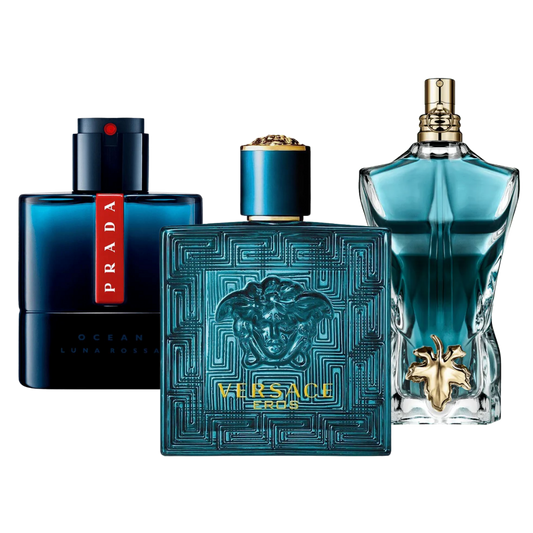 3 Parfums Prada Luna Rossa, Versace Eros, Le Beau (Eau De Parfum)