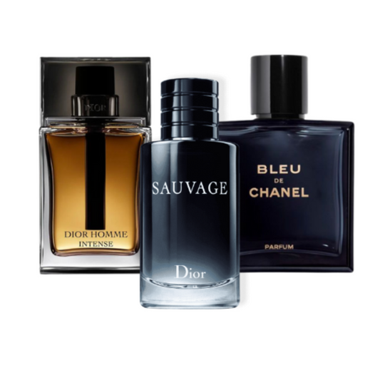 Sauvage Dior, Bleu de Chanel, Dior Homme Intense