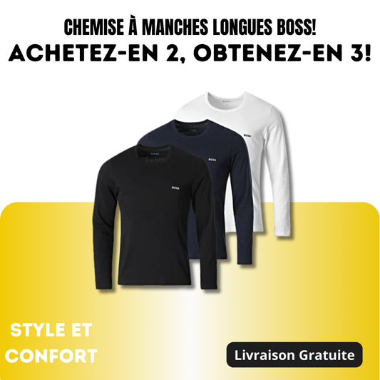 CHEMISE À MANCHES LONGUES BOSS ACHETEZ-EN 2, OBTENEZ-EN 3