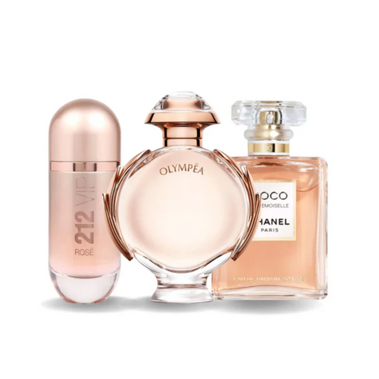 3 Parfums Carolina Herrera 212 VIP ROSÉ,  Paco Rabanne OLYMPÉA et Chanel COCO MADEMOISELLE (Eau de Parfum)