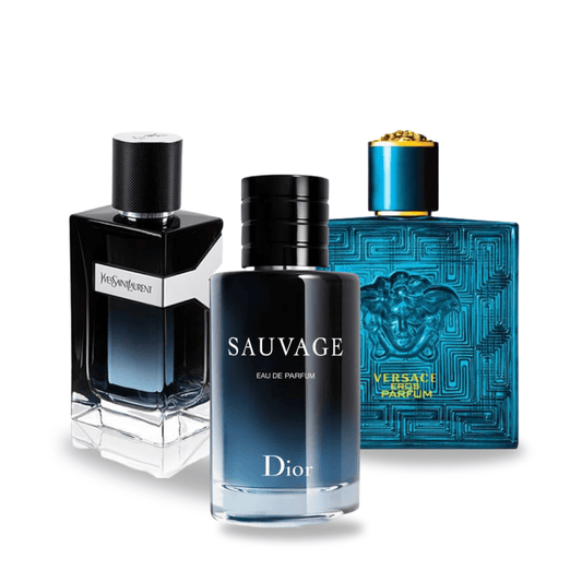 Kombi-Angebot 3 Parfüms - Y von Yves Saint Laurent | Sauvage von Dior | Eros von Versace